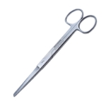 O.R. Scissors, Straight, Sharp/Blunt Tips, Overall Length 6-1/2" (165mm) 