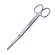 O.R. Scissors, Straight, Sharp/Blunt Tips, Overall Length 6-1/2" (165mm) 