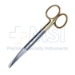 Operating Scissors, TC, Curved, Sharp/Blunt Tips, Overall Length 5-1/2" (140mm) - 19-132644