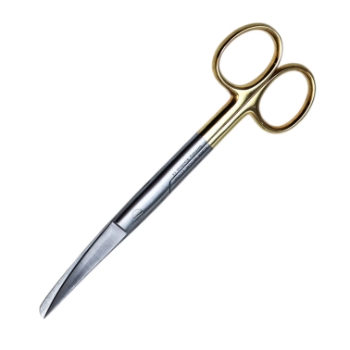 Operating Scissors, TC, Curved, Sharp/Blunt Tips, Overall Length 5-1/2" (140mm) 