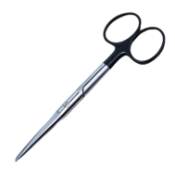 Operating Scissors, Super Cut, Straight, Sharp/Blunt Tips, Black Ring Handles, Two Tone Finish, Overall Length 4-1/2" (115mm) 