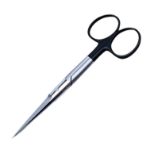 Operating Scissors, Super Cut, Straight, Sharp Tips, Black Ring Handles, Two Tone Finish, Overall Length 4-1/2" (115mm) 