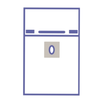 Ophthalmic Refractive Two-Piece Drape, 16" (400mm) x 10.5" (270mm), 38mm x 25mm Aperture, 10 Per Box, Individually Sterile 