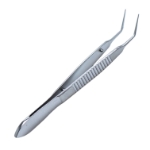 Osher Forceps, 0.12mm, Elschnig 1 x 2 Teeth, Delicate Tying Platform, Handles Finest Suture Material, Overall Length 4-1/8" (104mm) 283185,May-75,E1564
