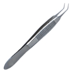 Osher Haptic Forceps, Angled 45 Degrees, 5mm From Tip, Delicate Groove In Platform, Overall Length 3-1/2" (82mm) 437683,May-98,E2987