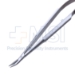 Osher Needle Holder, Curved, Delicate Tapered 9mm Jaw, Without Lock, For Grasping Fine 10-0 Sutures, Round Knurled Handle, Overall Length 4-1/4" (110mm) - 5-4918-WO