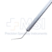 Osher Nucleus Manipulator, Angled, Blunt Finger-Like 0.5mm Two-Prong Tip, Round Knurled Handle, Dull Finish, Overall Length 4-1/2" (114mm) - 5-1717-A