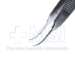 Osher Tying Forceps, Ultra Fine, Curved Shafts, 6.5mm Tying Platform, Serrated Flat Handle, Dull Finish, Overall Length 4" (100mm) - 5-2921