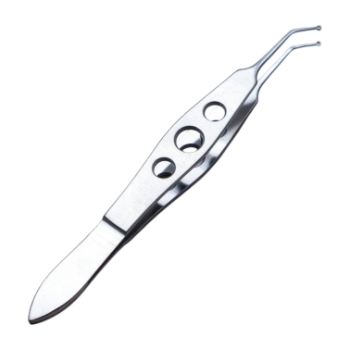 Packo Conjuctival Forceps, Angled 7mm To Tip, Tip Diameter 1.2mm AE-4244
