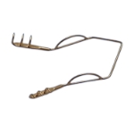Parsonnet Epicardial Self Retaining Retractor, Medium, Sharp, 3 x 3 Teeth, Gold Coating, Overall Length 1-1/2" (38mm) 