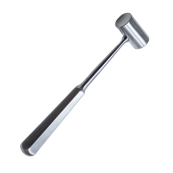 Partsch Stainless Steel Mallet, Cylinder Shaped Head, 6oz, Diameter 0.862" (22mm), Overall Length 7-5/8" (193mm) 