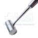 Partsch Stainless Steel Mallet, Cylinder Shaped Head, 6oz, Diameter 0.868" (22mm), Overall Length 7-1/8" (181mm) - M11700