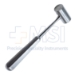 Partsch Stainless Steel Mallet, Cylinder Shaped Head, 6oz, Diameter 0.868" (22mm), Overall Length 7-1/8" (181mm) - M11700