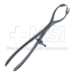 Patella Forceps, 2 x 2 Teeth, Offset, Speed Lock, 8mm Gap, Smooth Handle, Overall Length 7" (178mm) - D7012A