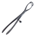 Patella Forceps, 2 x 2 Teeth, Aligned Point To Point But Not Touching, Speed Lock, 60mm Grooved Handle, Overall Length 7" (178mm) 