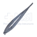 Paton Needle Holder, Heavy Serrated 1mm Jaws, Without Lock, Serrated Flat Handle, Overall Length 4-5/8" (118mm) - 5-4957