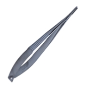Paton Needle Holder, Heavy Serrated 1mm Jaws, Without Lock, Serrated Flat Handle, Overall Length 4-5/8" (118mm) 1116669,May-57,E3846