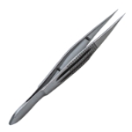 Paton Suture Forceps, Straight, Extra Delicate, Sharp Pointed Tips, 4.5mm Tying Jaw, Smooth Grip Handle, Overall Length 3-1/2" (90mm) E1889 S,2459E,E1889 S