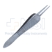 Paufique Suturing Forceps, Straight Shafts, 1 x 2 Teeth Set At 45 Degrees, 6mm Tying Platform, Serrated Wide Handle, Polished Finish, Overall Length 3-3/8" (87mm) - 5-2942