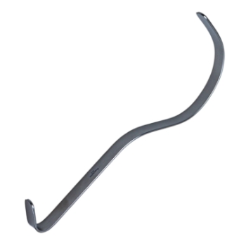 Deaver Retractor, Pediatric, 10mm (3/8") Blade Width, Smooth Handle, Curved Inward Grip, Overall Length 8-1/2" (216mm) 