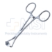 Peers Towel Clamp, Non-Perforating, Straight, Overall Length 5-3/4" (146mm) - C7456-S