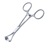 Peers Towel Clamp, Non-Perforating, Straight, Overall Length 5-3/4" (146mm) 