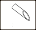 Peribulbar Needle [Atkinson] 23gX32mm (1 1/4") - CA1080