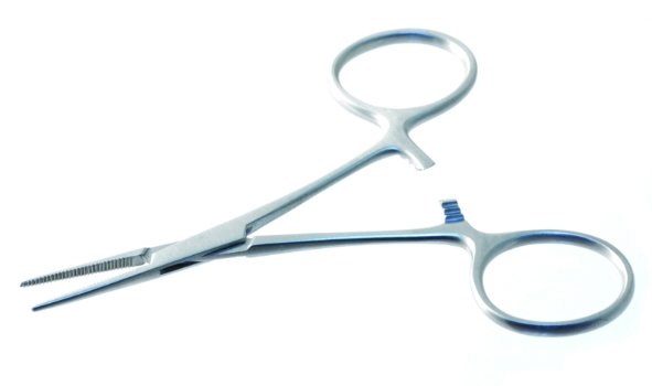 Mosquito Forceps, Straight, Delicate, Overall Length 3-7/8" (98mm) 