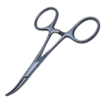 Mosquito Forceps, Curved, Delicate, Overall Length 3-7/8" (98mm) 