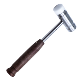 Reprocussion Free Mallet, #2, 1lb 5.7oz, Phenolic Handle, 1.176" (29.8mm), One Face Nylon, One Face Stainless Steel, Overall Length 10-5/8" (270mm) 