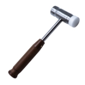 Mallet, 1lb 4oz, Diameter 1.278" (32.25mm), Stainless Steel Head One Side, Nylon Head One Side, Phenolic Handle, Overall Length 9-7/8" (257mm) 