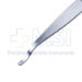 Phalangeal Elevator, 5mm Wide, Reverse Angled, Deeply Arched Blade, Overall Length 6" (150mm) - 212501L
