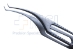 Pierse Type Colibri Micro Forceps, Curved, Colibri Style 0.1mm Pierse Tips, Flat Open Handle, Dull Finish, Overall Length 3-1/8" (78mm) - 5-2054-22