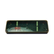 Plastic Diamond Knife Tray, 1 Slot, Base, Lid, 2 Bars, Dimensions 2-1/2" x 7-1/2" x 3/4" (64mm x 190mm x 19mm) 