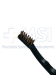 Plastic Handle Tooth Brush Style Cleaning Brush, Brass, Bristle Face-1/2" In Height, Overall Length 7-3/4" (197mm), Sold 3 Per Package - 12-9020