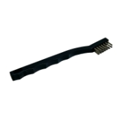 Plastic Handle Tooth Brush Style Cleaning Brush, Stainless Steel, Standard End, Bristle Face-1/2" In Height, Overall Length 7-3/4" (197mm), Sold 3 Per Package 