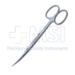 Plastic Iris Wagner Gum Scissors, Curved, Ring Handle, Sharp Tip Blades, Two Tone Finish, Overall Length 4-3/4" (120mm) - 114-2523