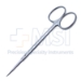 Plastic Iris Wagner Gum Scissors, Straight, Sharp Tips, Two Tone Finish, Overall Length 4-3/4" (120mm) - 19-13750