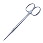 Plastic Iris Wagner Gum Scissors, Straight, Sharp Tips, Two Tone Finish, Overall Length 4-3/4" (120mm) 