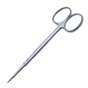 Plastic Iris Wagner Gum Scissors, Straight, Sharp Tips, Two Tone Finish, Overall Length 4-3/4" (120mm) 