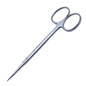 Plastic Iris Wagner Gum Scissors, Straight, Sharp Tips, Two Tone Finish, Overall Length 4-3/4" (120mm) 