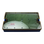 Plastic Micro Tray, Base, Insert Tray, Lid, Two Mats, Dimensions 6" x 10" x 1-1/2" (152mm x 254mm x 38mm) 93-274,K9-2040,E7411