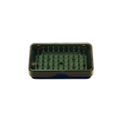 Plastic Mini Tray, Base, Lid, Mat, Dimensions 1-1/2" x 2-7/10" x 3/4" (38mm x 68mm x 19mm) 