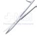 Plastic Scissors, Curved, Flat Round Shanks, Blunt Beveled Blades, Two Tone Finish, Overall Length 5" (125mm) - 19-13147