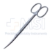 Plastic Scissors, Curved, Flat Round Shanks, Blunt Beveled Blades, Two Tone Finish, Overall Length 5" (125mm) - 19-13147