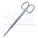 Plastic Scissors, Straight, Flat Round Shanks, Blunt Tips, Two Tone Finish, Overall Length 5" (125mm) - 19-13146