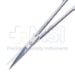 Plastic Stitch Scissors, Straight, Flat Round Shanks, Sharp Beveled Blades, Two Tone Finish, Overall Length 5" (125mm) - 19-13142