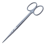 Plastic Stitch Scissors, Straight, Flat Round Shanks, Sharp Beveled Blades, Two Tone Finish, Overall Length 5" (125mm) 