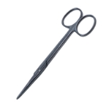 Plastic Stitch Scissors, Straight, Flat Round Shanks, Sharp/Blunt Beveled Blades, Overall Length 5" (125mm) 