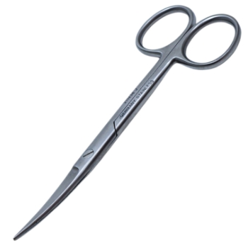 Plastic Surgery Scissors, Curved, Sharp/Sharp, Overall Length 4-3/4" (121mm) 